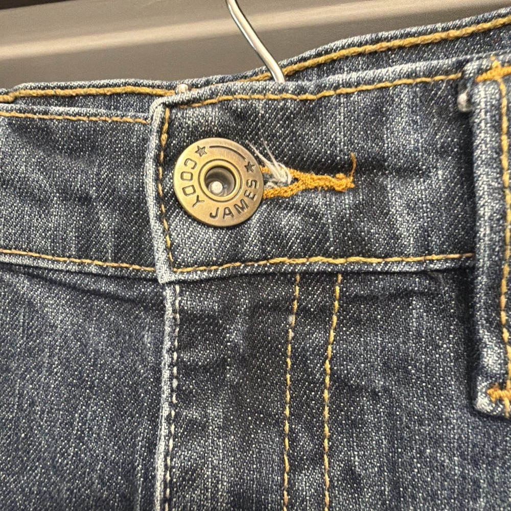 Cody James Jackson‎ Slim Straight Jeans Men's 34x31 Whiskered Stretch Cowboy - Picture 4 of 9